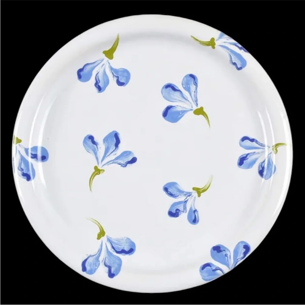 Crate & Barrel Waechtersbach Sweet Pea Salad Plate - China Dinnerware - set of 4